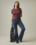Women's Luxe Rib Crew Tee - Fresh Plum